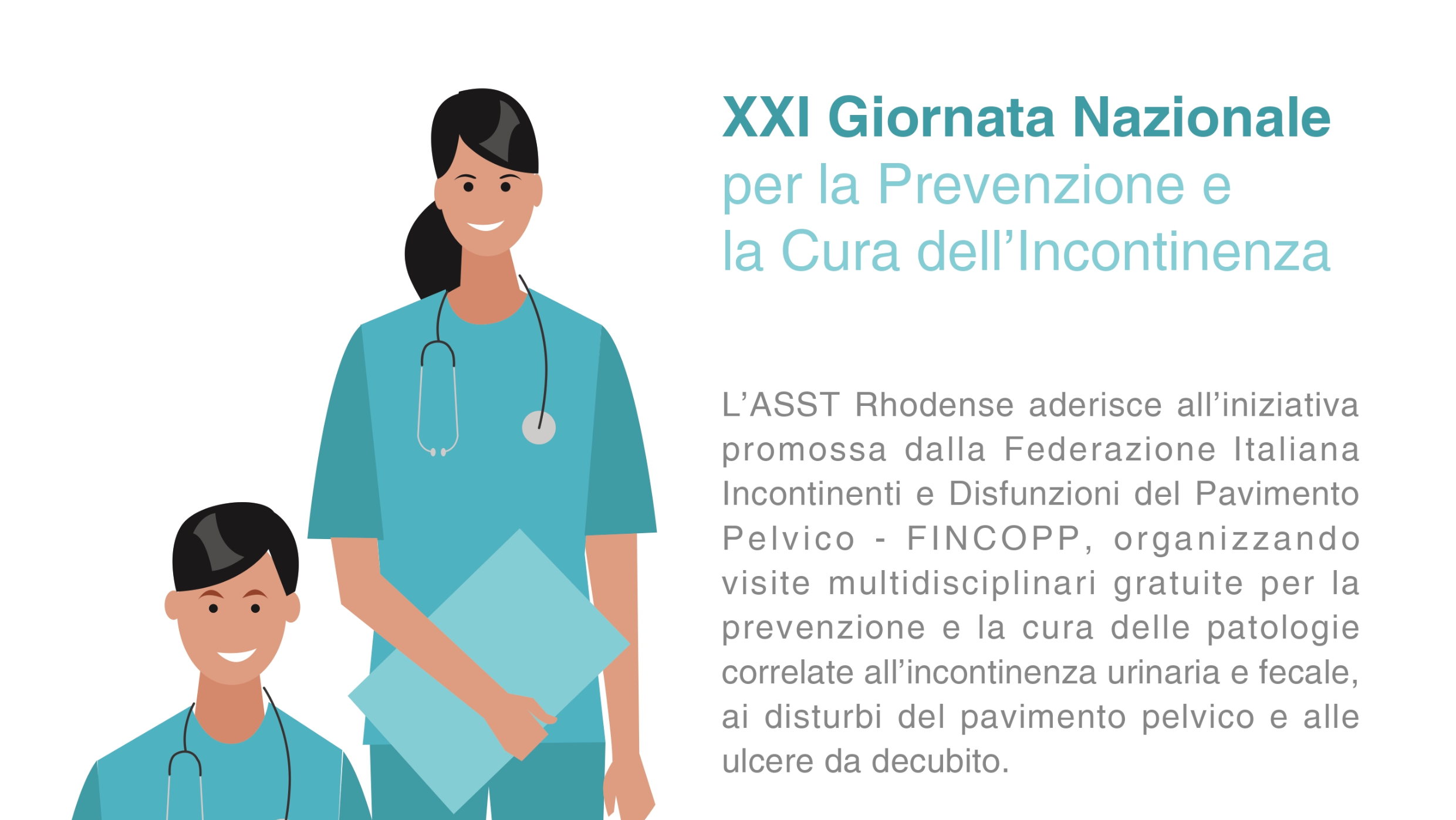 15-16 giugno - XXI Giornata Nazionale Incontinenza
